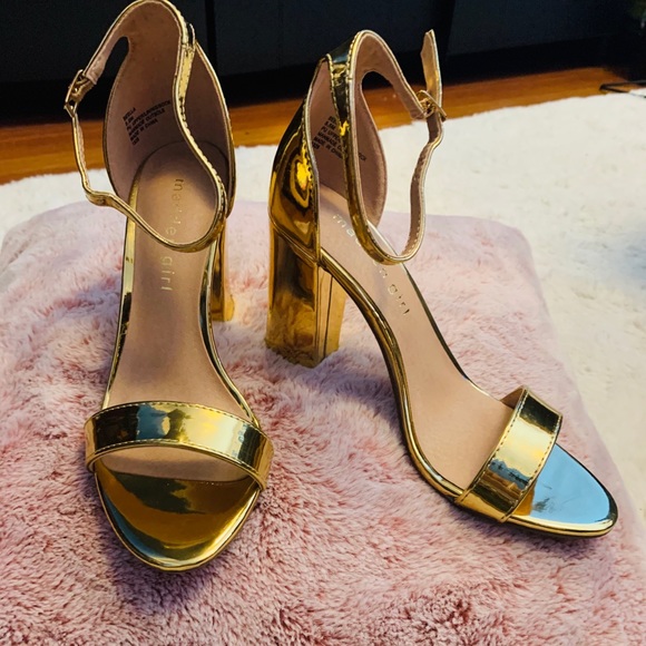Gold Scrappy sandals heel girl Madden - Picture 4 of 7